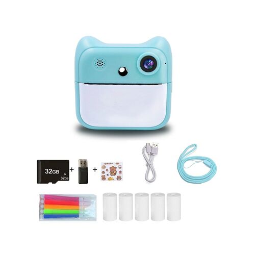 Appareil Photo À Impression Instantanée Pour Enfants Avec Double Fonctionnalité, Impression Sans Encre Et Accessoires - Cadeau Idéal Pour Les Enfants