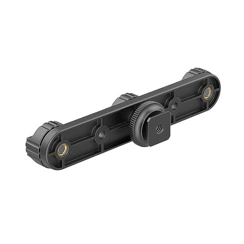 Adaptateur de griffe porte-accessoire triple pour appareil photo - Alliage d'aluminium, noir