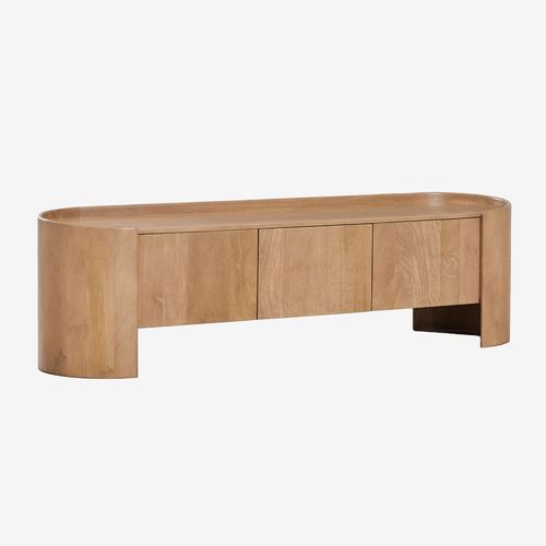 Meuble Tv 175x50 Cm En Bois De Manguier Sidney Bois De Mangue