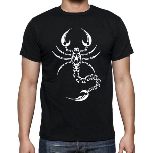 Homme Tee-Shirt Tatouage Tribal De Scorpion - Tribal Scorpion Tattoo - T-Shirt Graphique Éco-Responsable Vintage Cadeau Nouveauté
