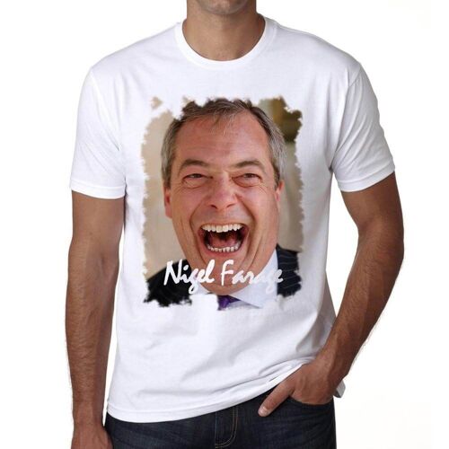 Homme Tee-Shirt Nigel Farage T-Shirt Graphique Éco-Responsable Vintage Cadeau Nouveauté
