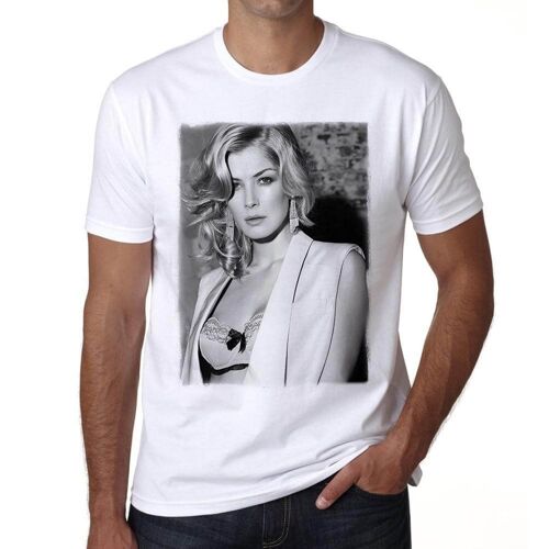 Homme Tee-Shirt Rosamund Pike 1 T-Shirt Graphique Éco-Responsable Vintage Cadeau Nouveauté