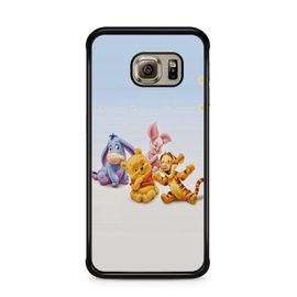 Coque De Téléphone Pour Samsung Galaxy S6 Edge Bourriquet Winnie L'ourson Disney Dessin Animé Amis Cute Amour Ref 1628