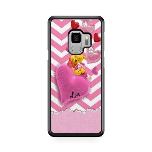 Coque De Téléphone Pour Samsung Galaxy S9 Plus Bourriquet Winnie L'ourson Disney Dessin Animé Amis Cute Amour Ref 673