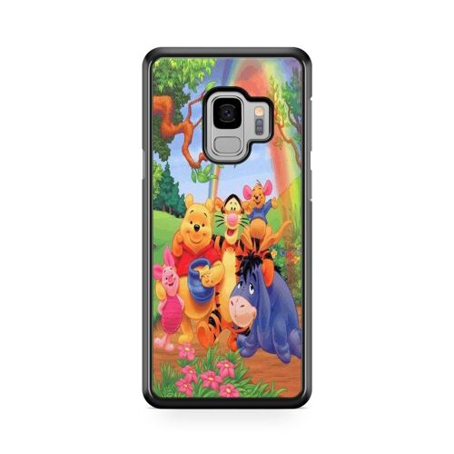 Coque De Téléphone Pour Samsung Galaxy S9 Plus Bourriquet Winnie L'ourson Disney Dessin Animé Amis Cute Amour Ref 552