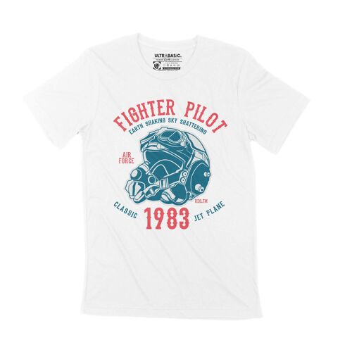 Homme Tee-Shirt - Fighter Pilot Since 1983 - Air Force Jet Plane - 41 Ans T-Shirt Graphique Idée Cadeau 41e Anniversaire Vintage Année 1983 Nouveauté