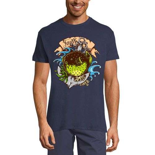 Homme Tee-Shirt Poisson Souffleur - Vie Marine - Puffer Fish - Sea Life - T-Shirt Graphique Éco-Responsable Vintage Cadeau Nouveauté