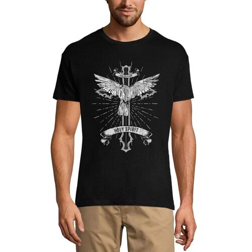 Homme Tee-Shirt Alléluia Saint Esprit - Colombe Et Croix Religieuse - Hallelujah Holy Spirit - Dove And Cross Religious - T-Shirt Graphique Éco-Responsable Vintage Cadeau Nouveauté