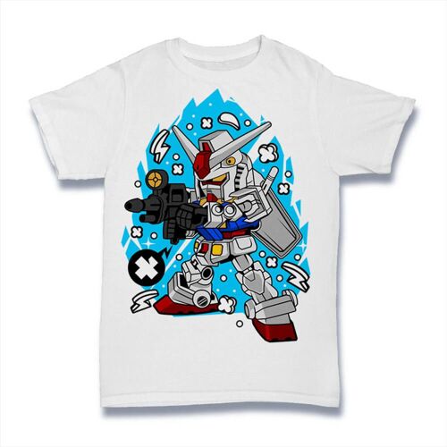Homme Tee-Shirt Personnage De Fiction Japonais - Robots Géants De Jeu - Japanese Fictional Character - Gaming Giant Robots - T-Shirt Graphique Éco-Responsable Vintage Cadeau Nouveauté