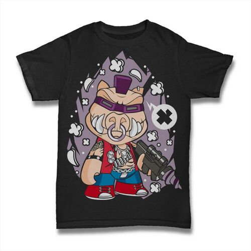 Homme Tee-Shirt Illustration De Cow-Boy De Dessin Animé Japonais - Anime - Japanese Cartoon Cowboy Illustration - Anime - T-Shirt Graphique Éco-Responsable Vintage Cadeau Nouveauté