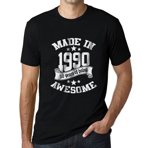 Homme Tee-Shirt Fabriqué En 1990 - Made In 1990 - 34 Ans T-Shirt Graphique Idée Cadeau 34e Anniversaire Vintage Année 1990 Nouveauté