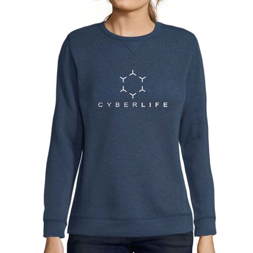Femme Sweat-Shirt Imprimé Graphique Cyberlife Sweatshirt Éco-Responsable Vintage Cadeau Nouveauté
