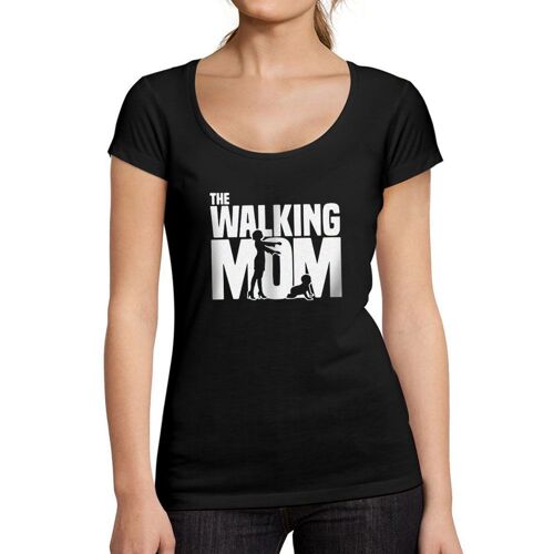 Femme Tee-Shirt Maman Qui Marche - Walking Mom - T-Shirt Graphique Éco-Responsable Vintage Cadeau Nouveauté