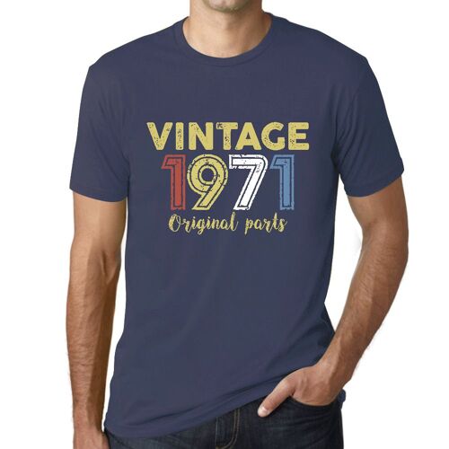 Homme Tee-Shirt Pièces D'origine 1971 - Original Parts 1971 - 53 Ans T-Shirt Graphique Idée Cadeau 53e Anniversaire Vintage Année 1971 Nouveauté