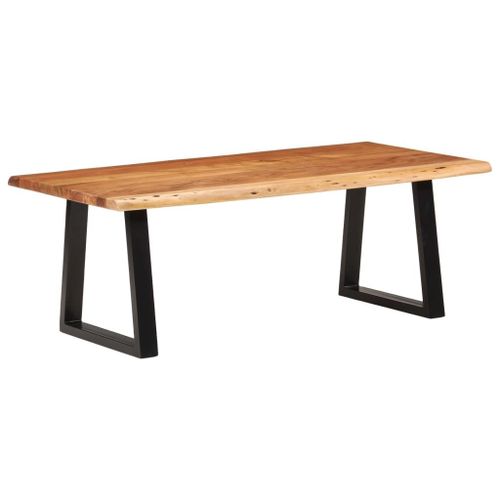 Vidaxl Table Basse 110x55x40 Cm Bois Massif D'acacia