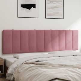 Vidaxl Coussin De Tête De Lit Rose 180 Cm Velours