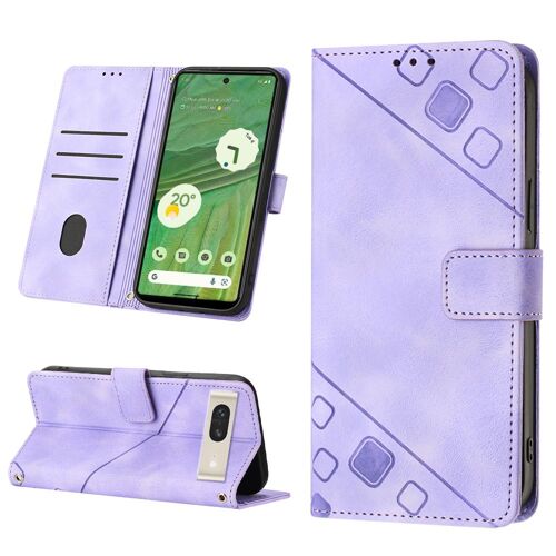 Coque Pour Google Pixel 7,Etui En Cuir Pu Pochette Portefeuille Magnétique Etui De Protection,Antichoc Housse De Rabat Pochette Pour Google Pixel 7,Violet