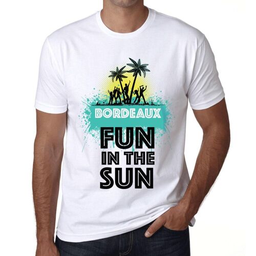 Homme Tee-Shirt S'amuser Au Soleil À Bordeaux - Fun In The Sun In Bordeaux - T-Shirt Graphique Éco-Responsable Vintage Cadeau Nouveauté