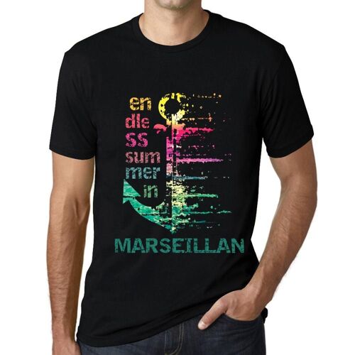 Homme Tee-Shirt Un Été Sans Fin À Marseillan - Endless Summer In Marseillan - T-Shirt Graphique Éco-Responsable Vintage Cadeau Nouveauté