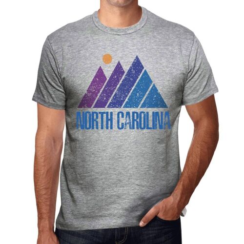 Homme Tee-Shirt Montagne Caroline Du Nord - Mountain North Carolina - T-Shirt Graphique Éco-Responsable Vintage Cadeau Nouveauté