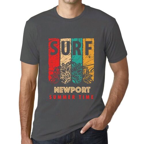 Homme Tee-Shirt Surf D'été À Newport - Summer Time Surf In Newport - T-Shirt Graphique Éco-Responsable Vintage Cadeau Nouveauté