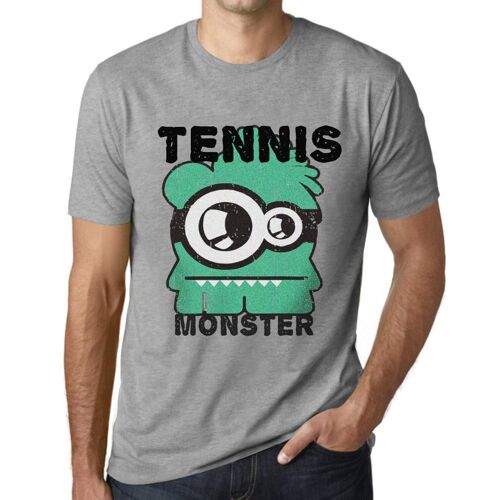Homme Tee-Shirt Monstre Du Tennis - Tennis Monster - T-Shirt Graphique Éco-Responsable Vintage Cadeau Nouveauté