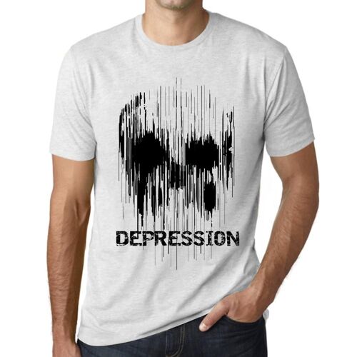 Homme Tee-Shirt Dépression Du Crâne - Skull Depression - T-Shirt Graphique Éco-Responsable Vintage Cadeau Nouveauté