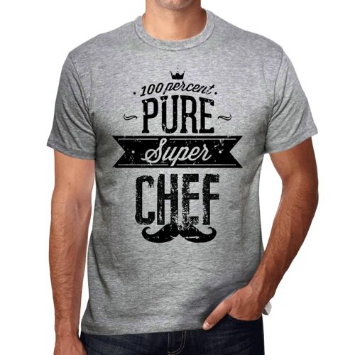 Homme Tee-Shirt 100% Pur Super Chef - 100% Pure Super Chef - T-Shirt Graphique Éco-Responsable Vintage Cadeau Nouveauté