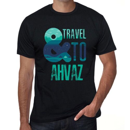 Homme Tee-Shirt Et Voyager À Ahvaz - And Travel To Ahvaz - T-Shirt Graphique Éco-Responsable Vintage Cadeau Nouveauté
