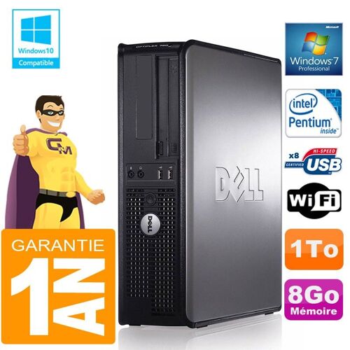 PC DELL 780 DT Intel E5300 Ram 8Go Disque 1 To Graveur DVD Wifi W7