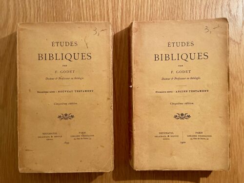 Etudes Bibliques Par F. Godet