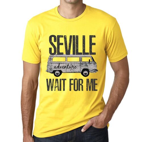 Homme Tee-Shirt L'aventure M'attend À Séville - Adventure Wait For Me In Seville - T-Shirt Graphique Éco-Responsable Vintage Cadeau Nouveauté