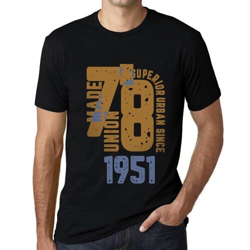 Homme Tee-Shirt Un Style Urbain Supérieur Depuis 1951 - Superior Urban Style Since 1951 - 73 Ans T-Shirt Graphique Idée Cadeau 73e Anniversaire Vintage Année 1951 Nouveauté
