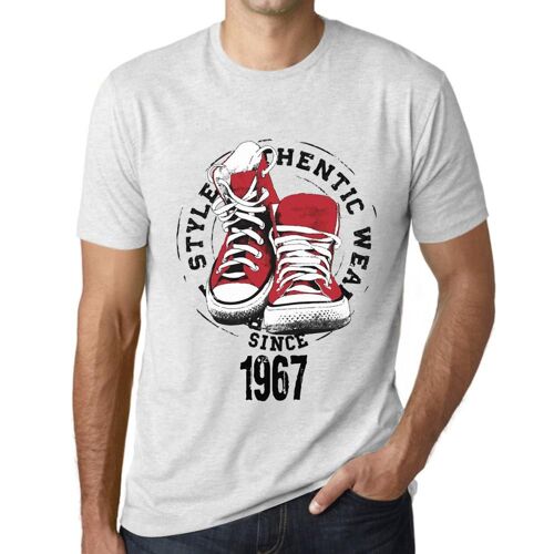 Homme Tee-Shirt Un Style Authentique Depuis 1967 - Authentic Style Since 1967 - 57 Ans T-Shirt Graphique Idée Cadeau 57e Anniversaire Vintage Année 1967 Nouveauté
