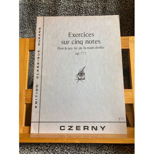 Czerny Exercices Sur Cinq Notes Pour Piano Opus 777 Partition Éditions Durand
