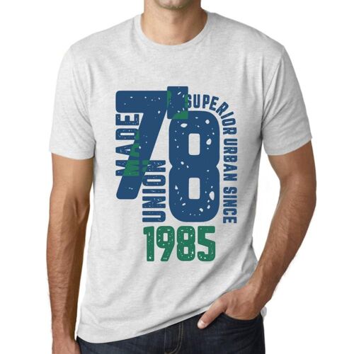 Homme Tee-Shirt Un Style Urbain Supérieur Depuis 1985 - Superior Urban Style Since 1985 - 39 Ans T-Shirt Graphique Idée Cadeau 39e Anniversaire Vintage Année 1985 Nouveauté