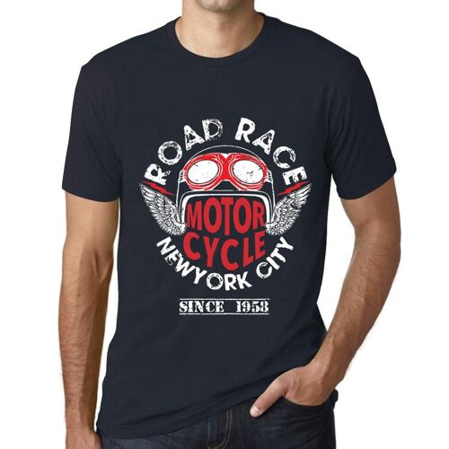 Homme Tee-Shirt Course De Moto Sur Route Depuis 1958 - Motorcycle Road Race Since 1958 - 66 Ans T-Shirt Graphique Idée Cadeau 66e Anniversaire Vintage Année 1958 Nouveauté