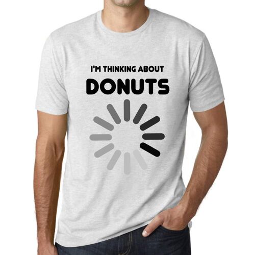 Homme Tee-Shirt Je Pense À Des Beignets - I'm Thinking About Donuts - T-Shirt Graphique Éco-Responsable Vintage Cadeau Nouveauté