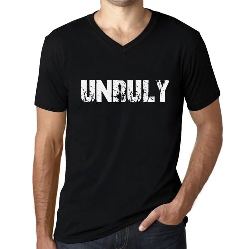 Homme Tee-Shirt Col V Unruly T-Shirt Graphique Éco-Responsable Vintage Cadeau Nouveauté