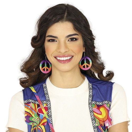 Boucles D'oreilles Pendentif Sigle Peace And Love