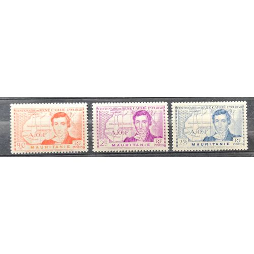 Lot De 3 Timbres Neufs* Mauritanie 1939