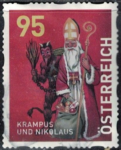 Autriche 2023 Oblitéré Used Krampus Et Saint Nicholas Y&t At 3623 Su