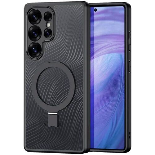 Coque Antichoc Pour Galaxy S25 Ultra Contour Noir Dos Transparent Dux Aimo