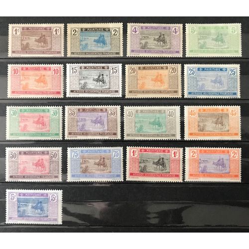 Lot De 17 Timbres Neufs* Mauritanie 1913 Y & T 17 À 33