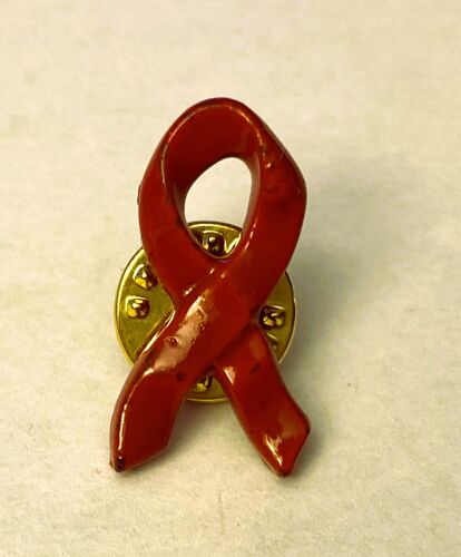 Pins Ruban Rouge Sida Aids