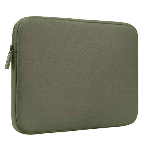 Accezz Housse ordinateur 13-14 pouces Vert fonce