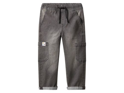 lupilu® Pantalon molletonné denim petit garçon (gris, 2-4 ans)