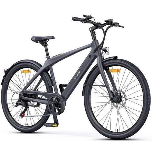 Engwe Mapfour N1 Air Vélo Électrique - Autonomie Max 100km - Batterie 36v13ah - Moteur 250w - Cadre En Fibre De Carbone, Gris