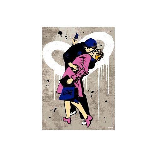 Puzzle Adulte 1000 Pieces Le Baiser - Set Collection Peinture TV BOY + Carte tigre