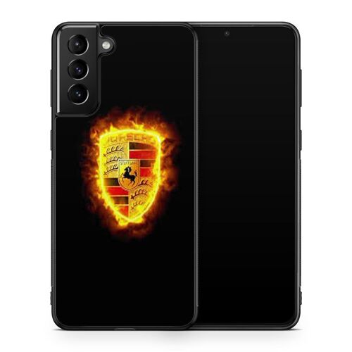 Coque De Téléphone Pour Samsung Galaxy S22 Ferrari Bugatti Bmw Voiture Luxe Car Ref 7253